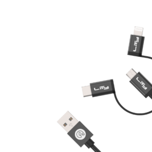 Cabo 3x1 | USB A para Micro USB, USB C e Lightning